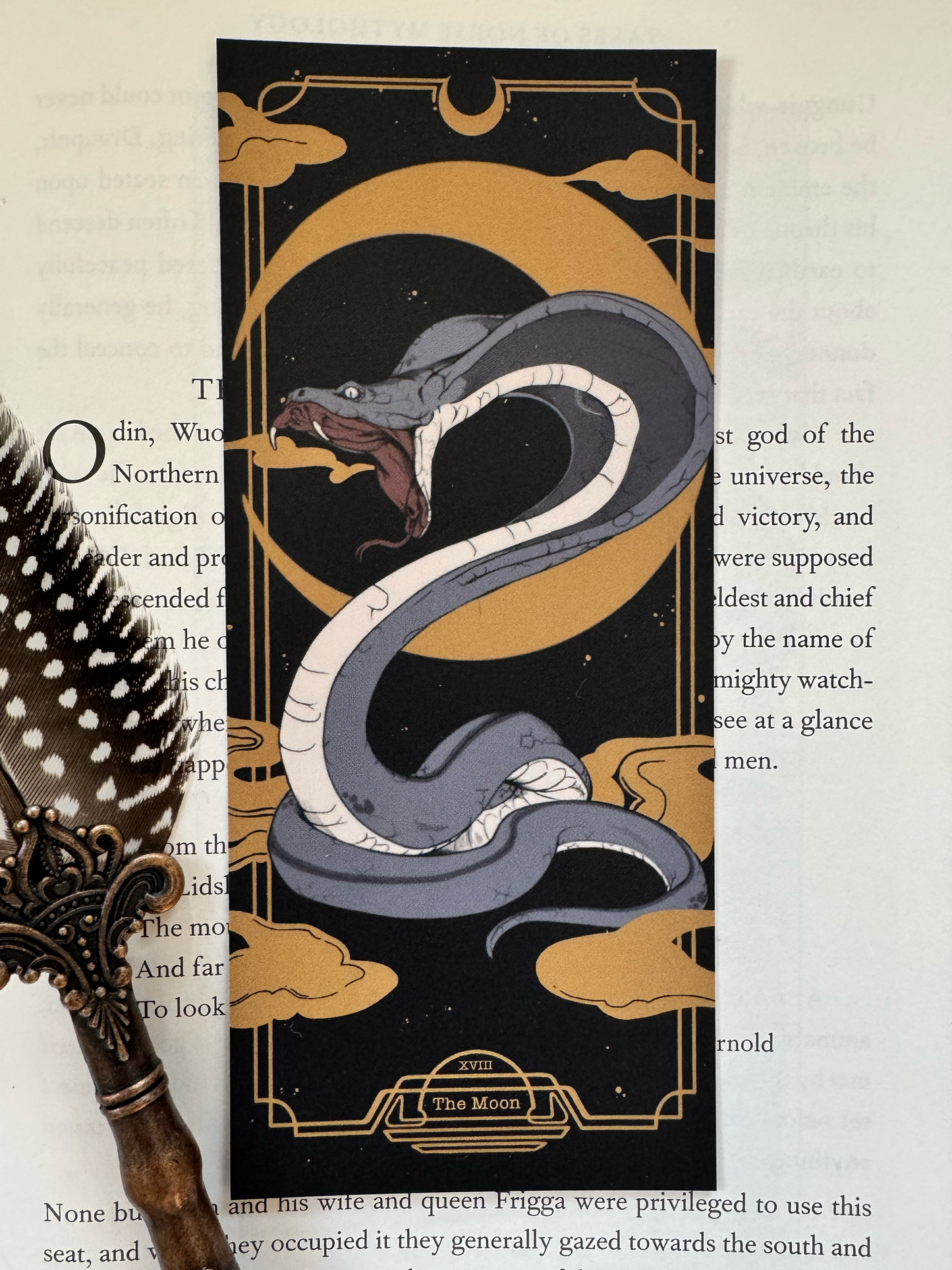 Tarot Card The Moon_gren art