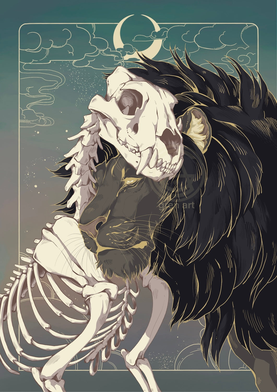 grief I Lion - Print