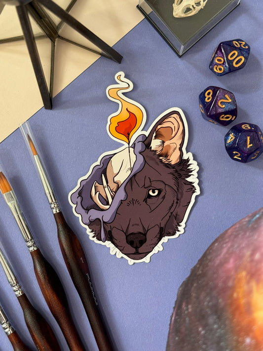 Melting Wolf - Sticker